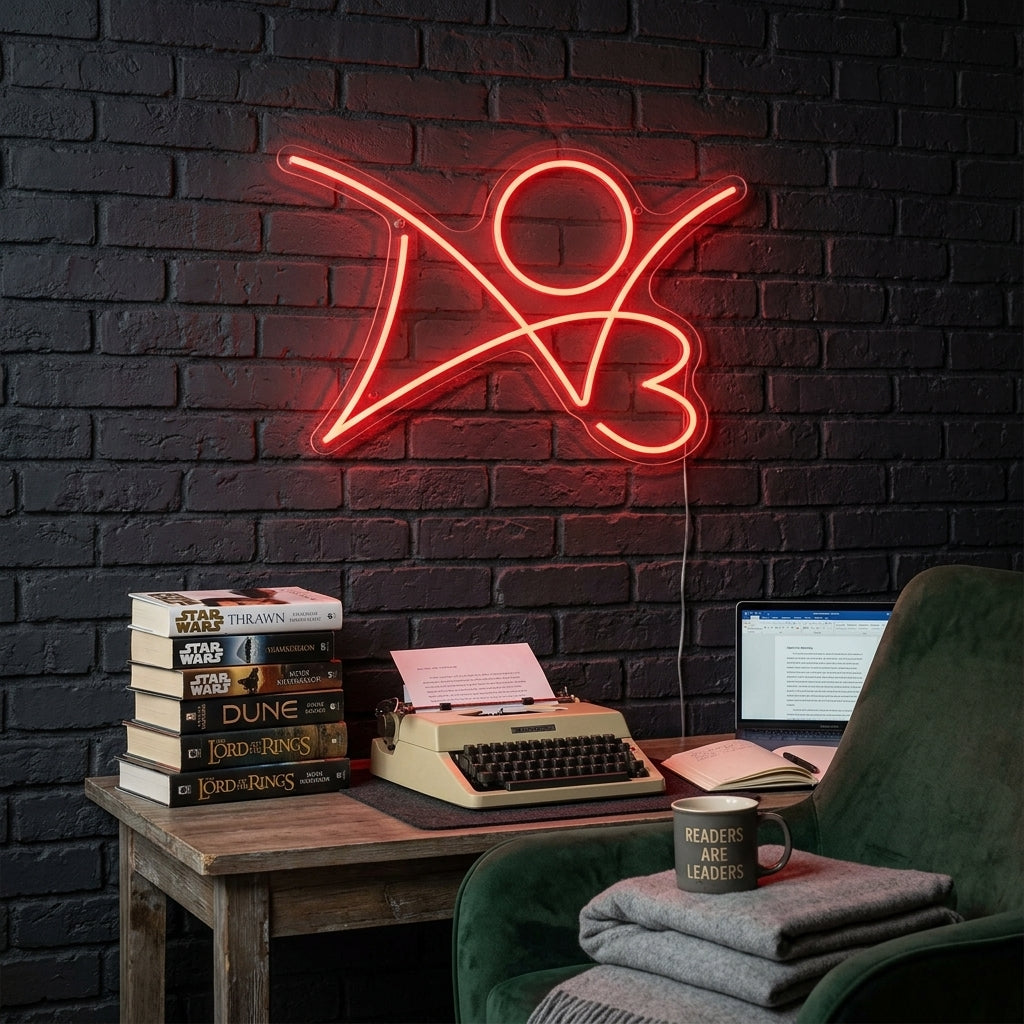 "AO3" Insegna al neon