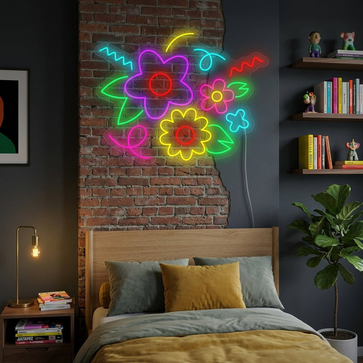 "Bouquet per bambini" Insegna al neon