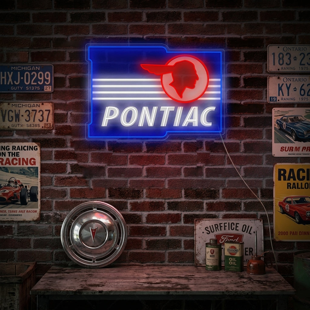 "Ponti-Car" Insegna al neon