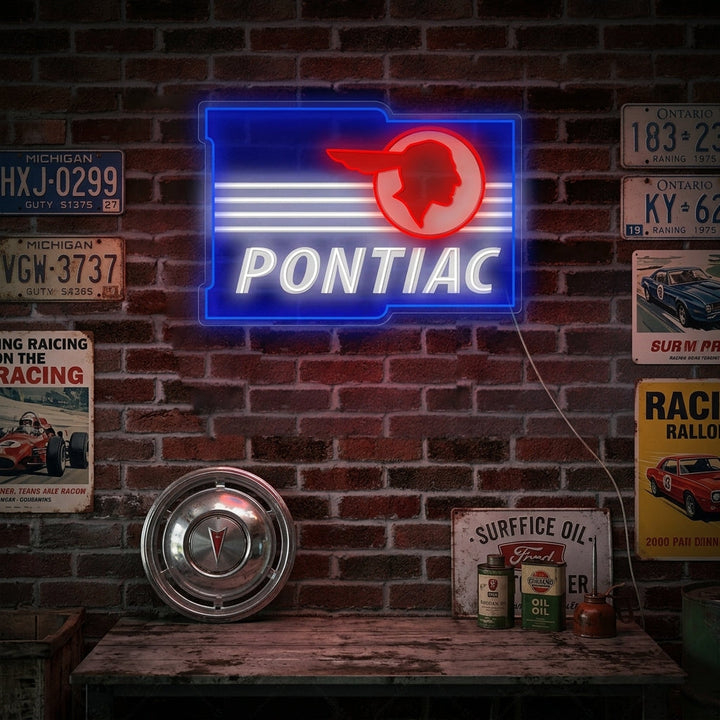 "Ponti-Car" Insegna al neon