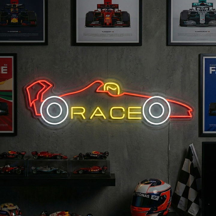 "Race Car" Insegna al neon
