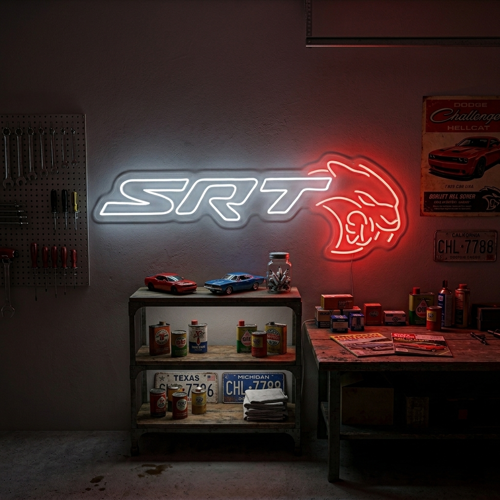 "SRT" Insegna al neon