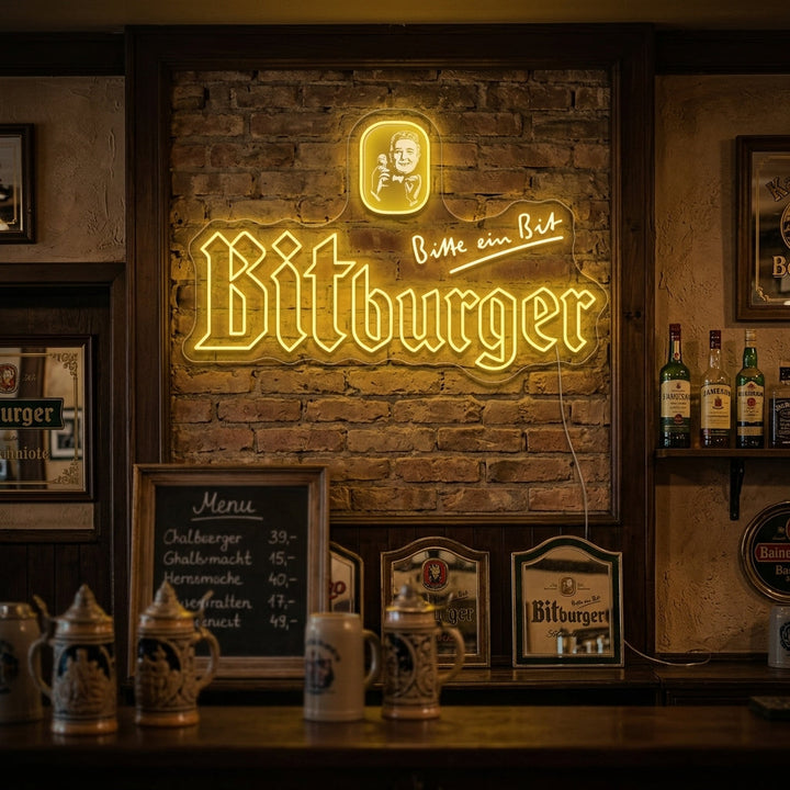 "Bitburger" Insegna al neon