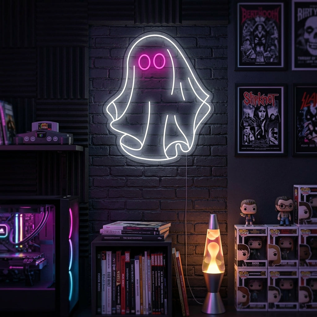 "Fantasma" Insegna al neon