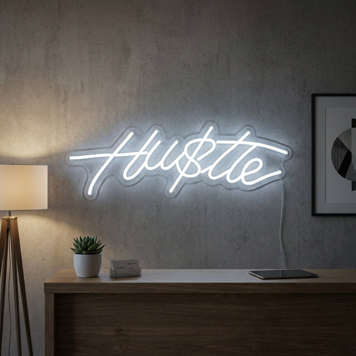 "Hustle" Insegna al neon