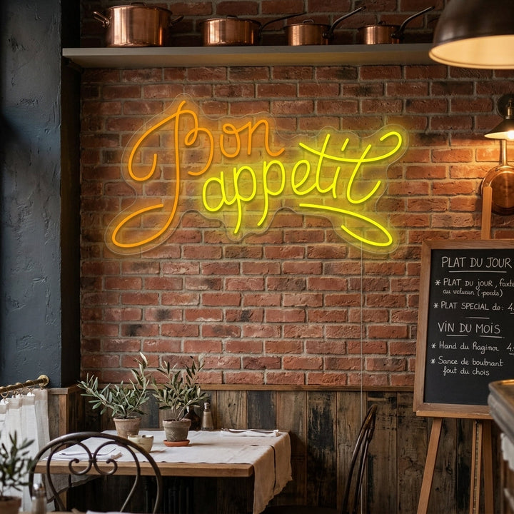 "Bon Appetit" Insegna al neon