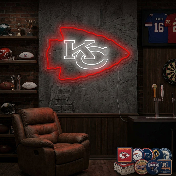 "KC Chiefs" Insegna al neon