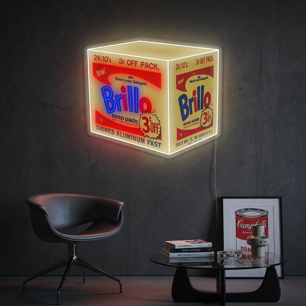"Brillo Box" Insegna al neon