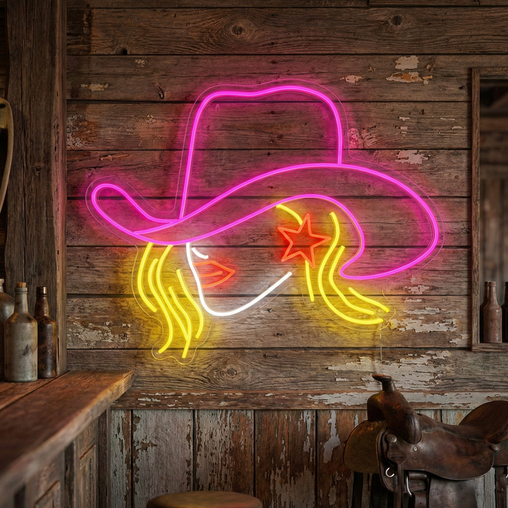 "Cowgirl" Insegna al neon