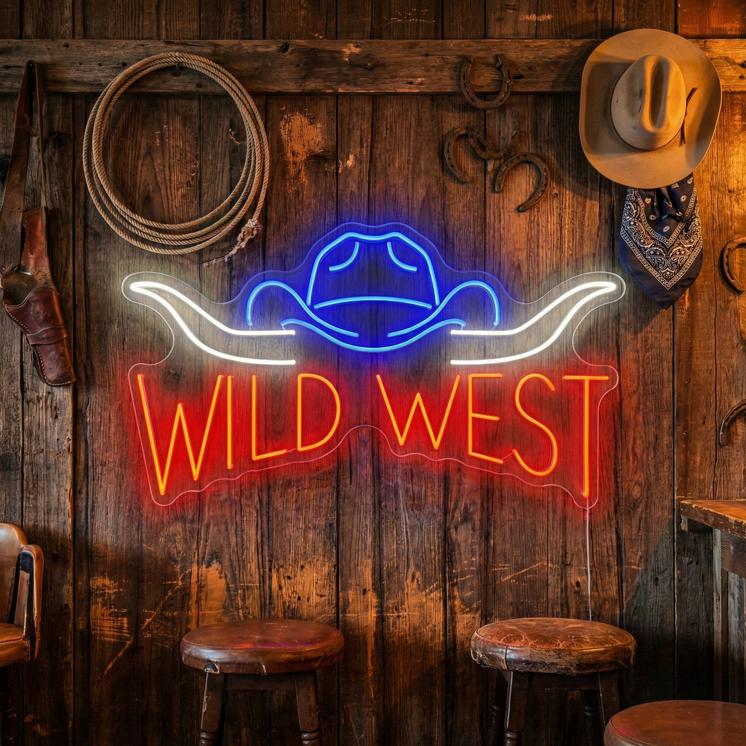 "Wild West" Insegna al neon