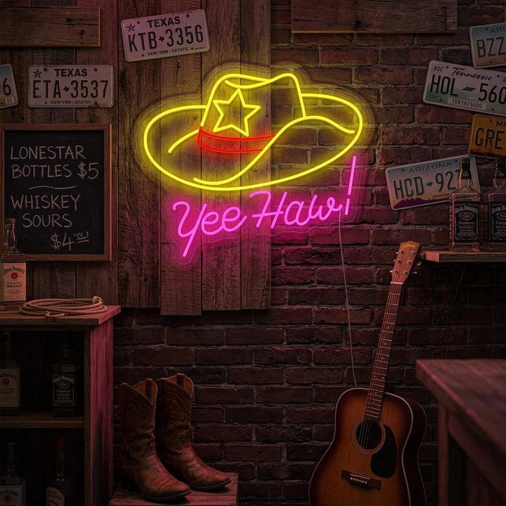 "Yeehaw" Insegna al neon