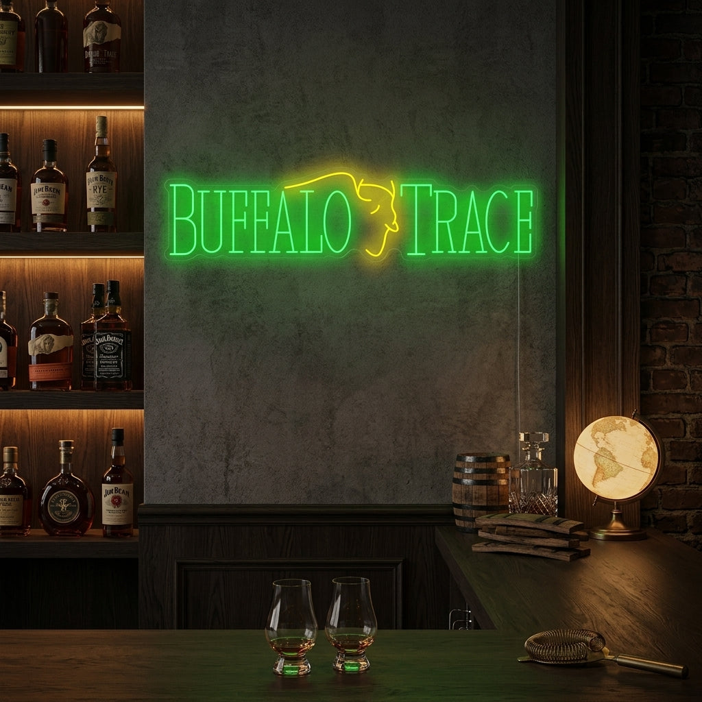 "Buffalo Trace" Insegna al neon