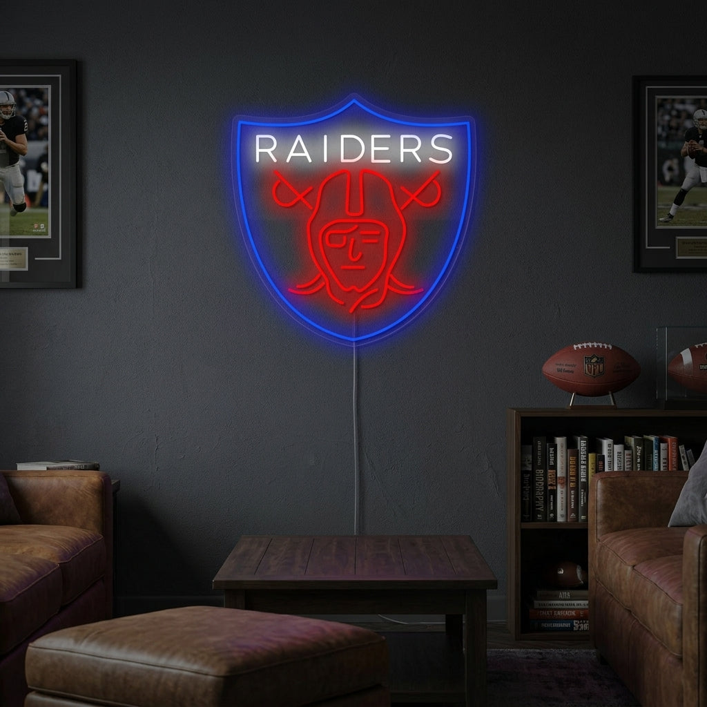 "Raiders" Insegna al neon