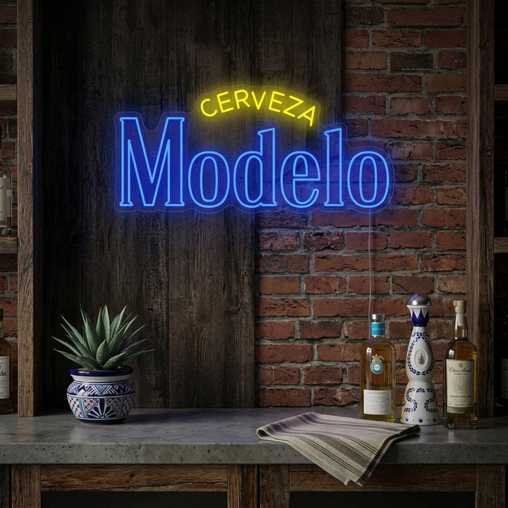 "Cerveza Modelo" Insegna al neon