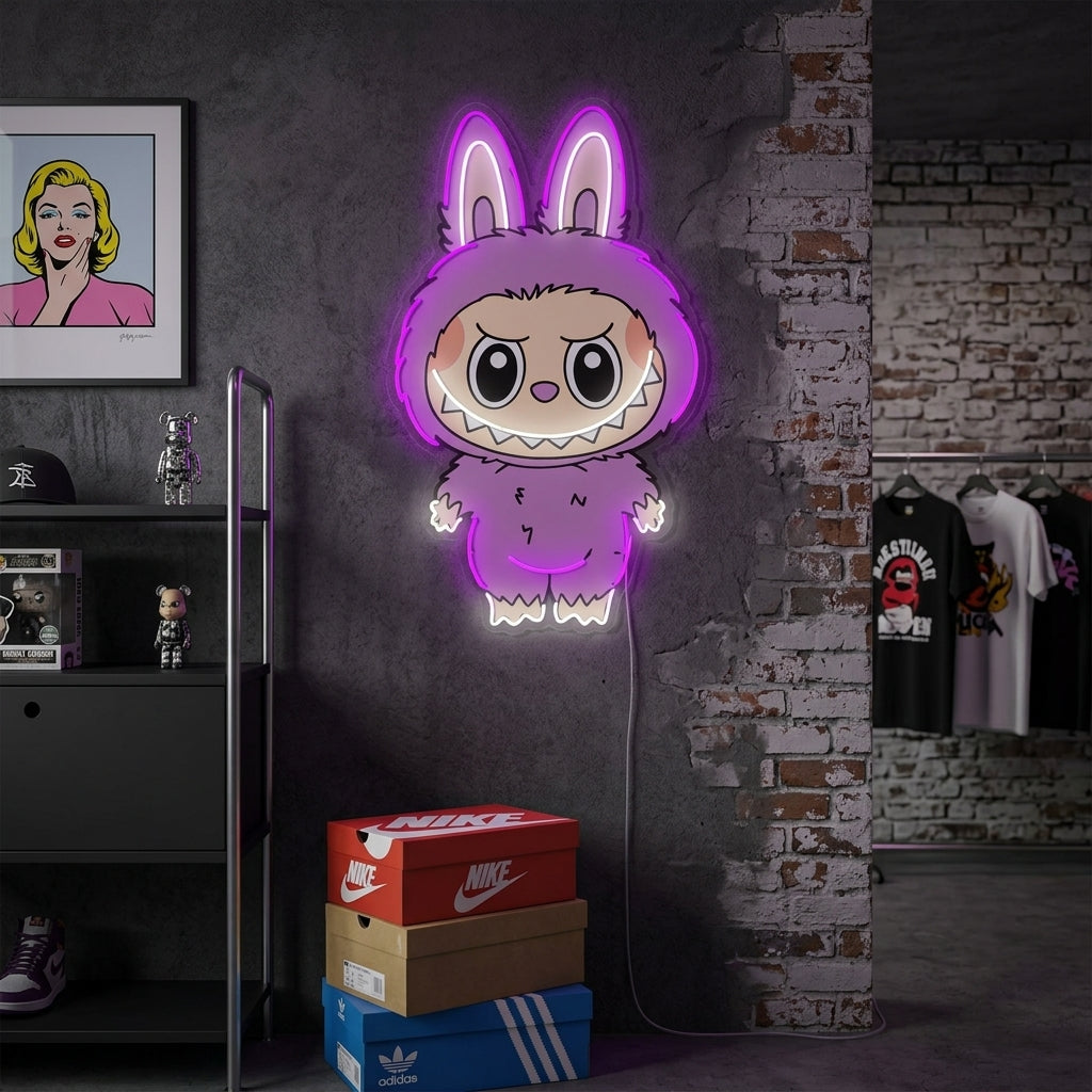 "The Monsters Labubu" Insegna al neon