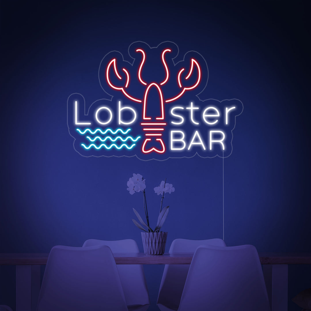 "Lobster Bar" Insegna al neon