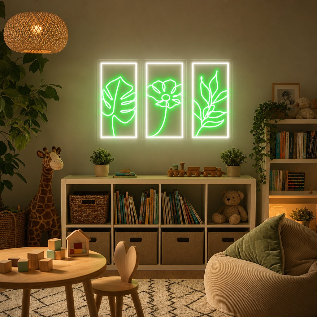 "Fiore 3D" Insegna al neon
