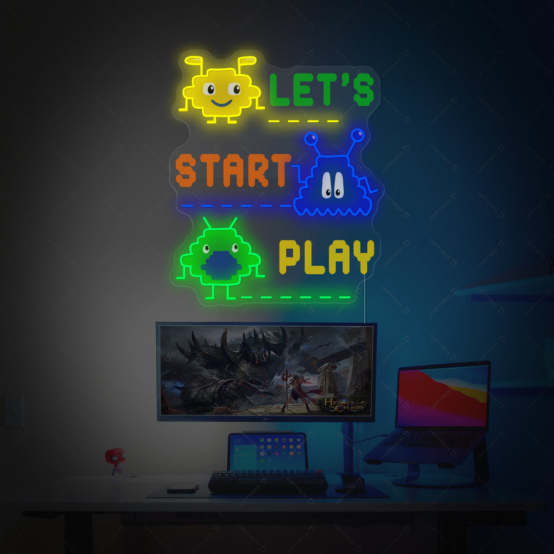 "Videogioco a 8 bit" Insegna al neon