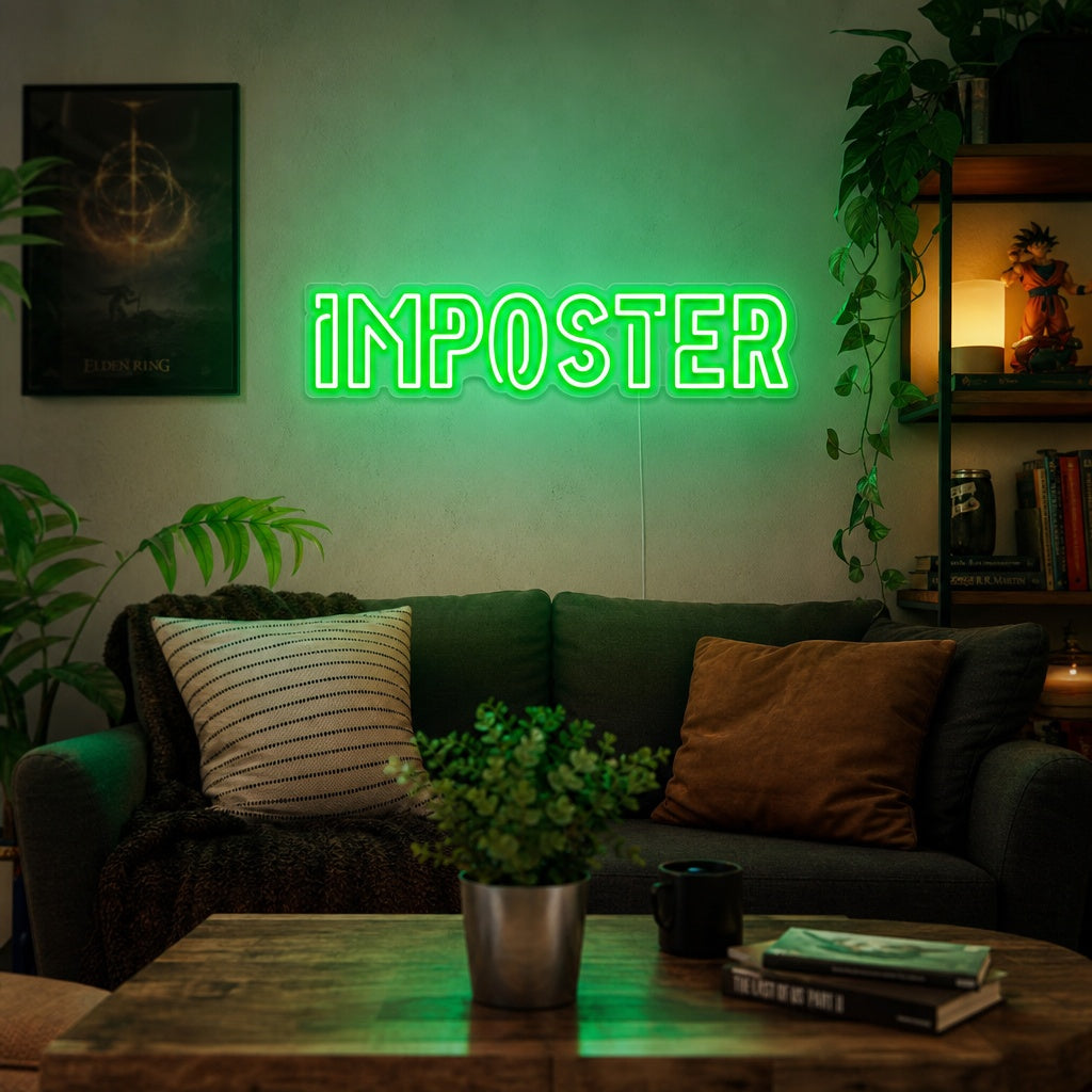 "Imposter, Arredamento Per Sala Giochi" Insegna al neon