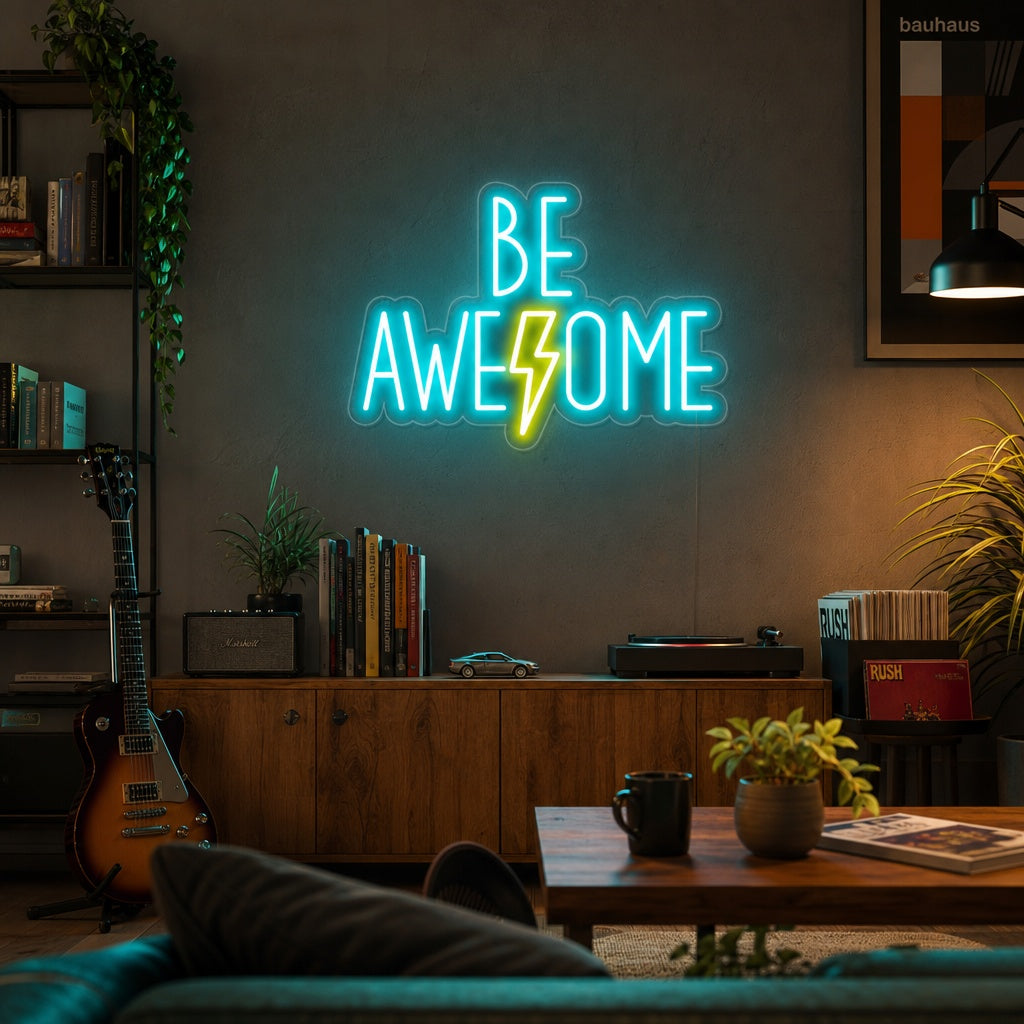 "Be Awesome" Insegna al neon