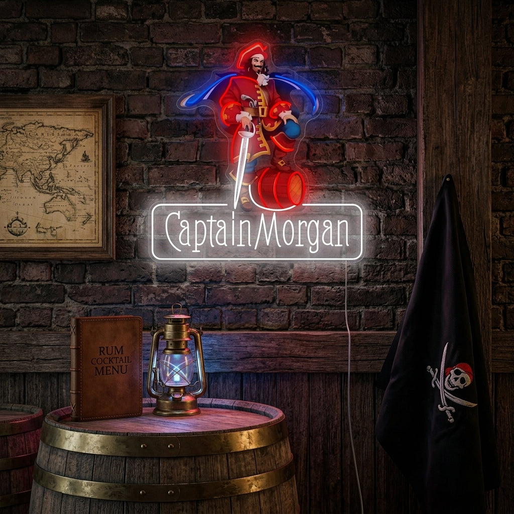 "Captain Morgan" Insegna al neon