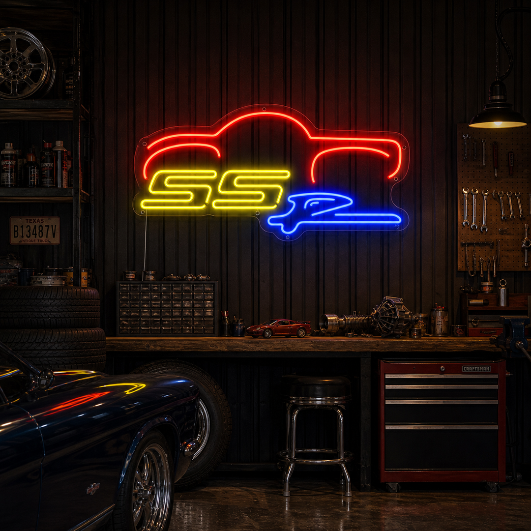 "Auto SSR" Insegna al neon