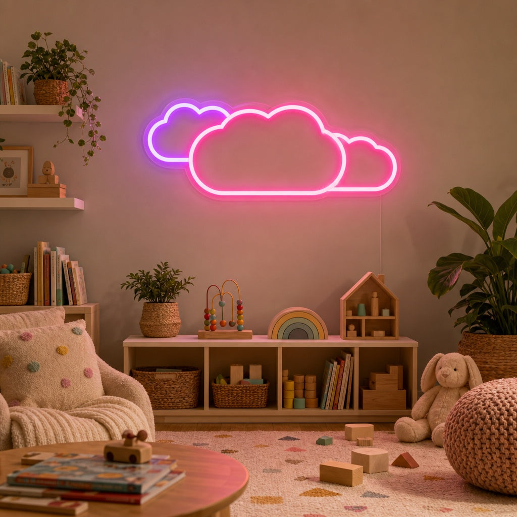 "Nuvola, Decorazione Camera Dei Bambini" Insegna al neon