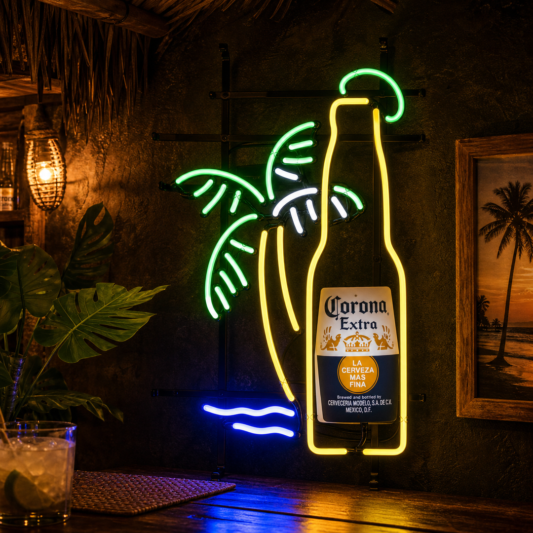 "Bottiglia Di Birra Birra Palma" Insegna al neon