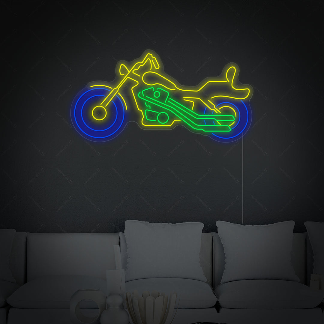 "Moto Cozyle Moto" Insegna al neon