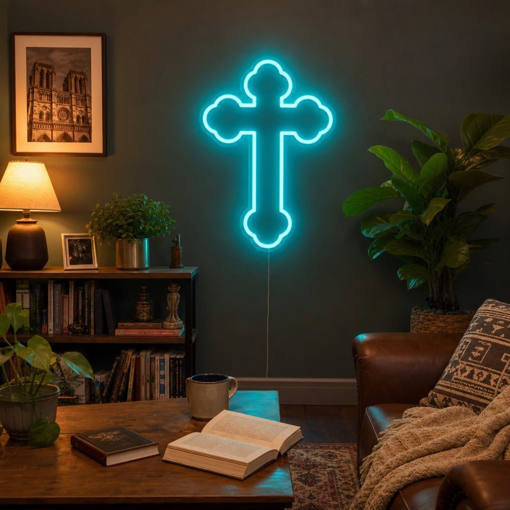 "Crocifisso, Croce Di Gesù" Insegna al neon