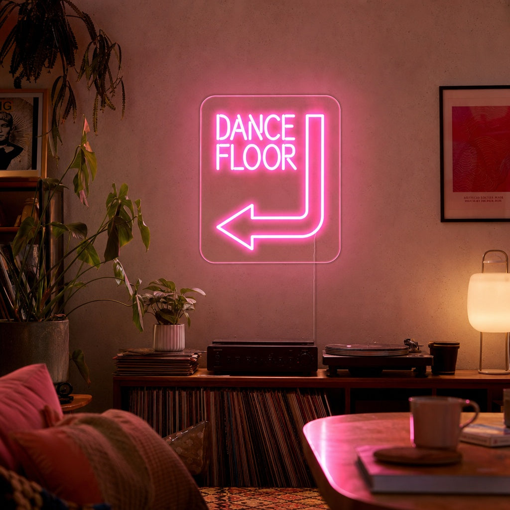 "Dance Floor" Insegna al neon