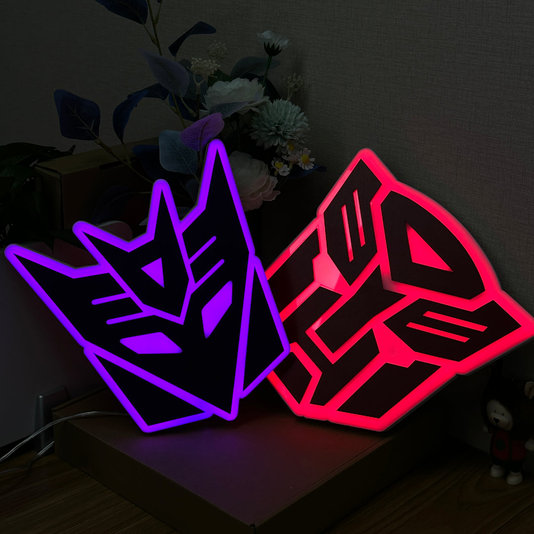 "Segno di Decepticons ispirato" Neon Like