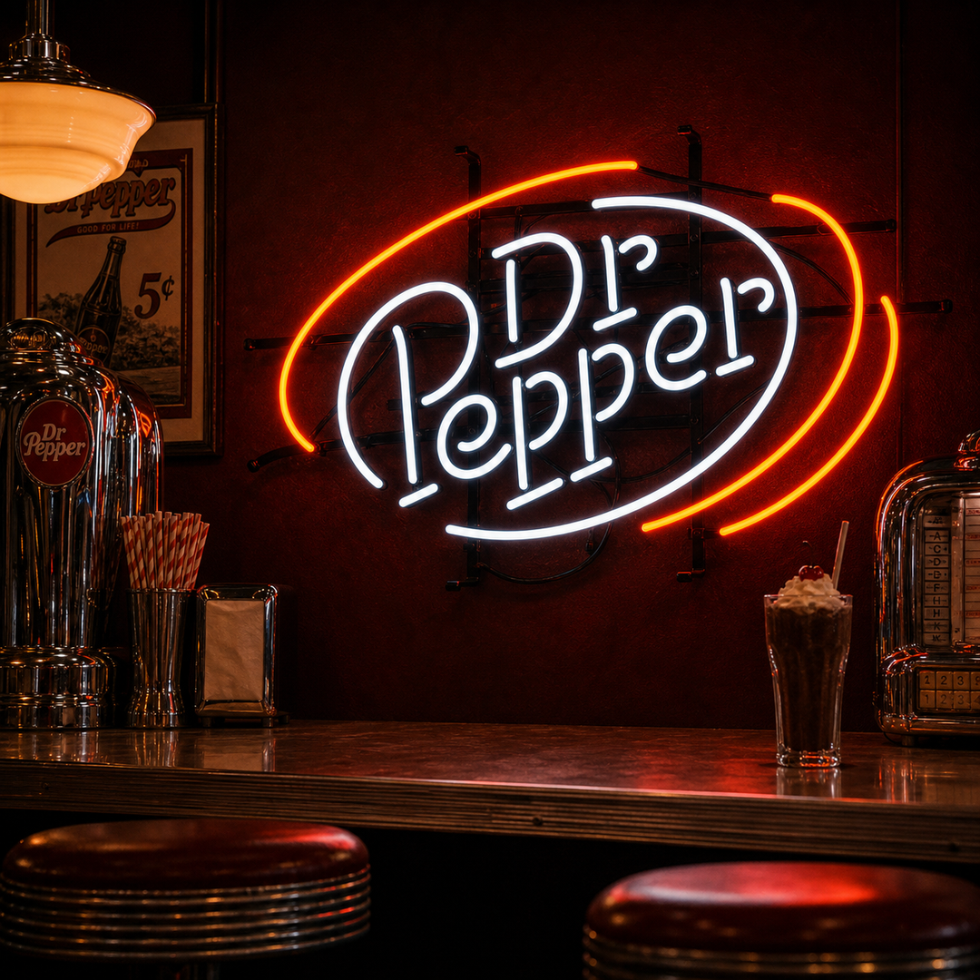 "Dr Pepper" Insegna al neon