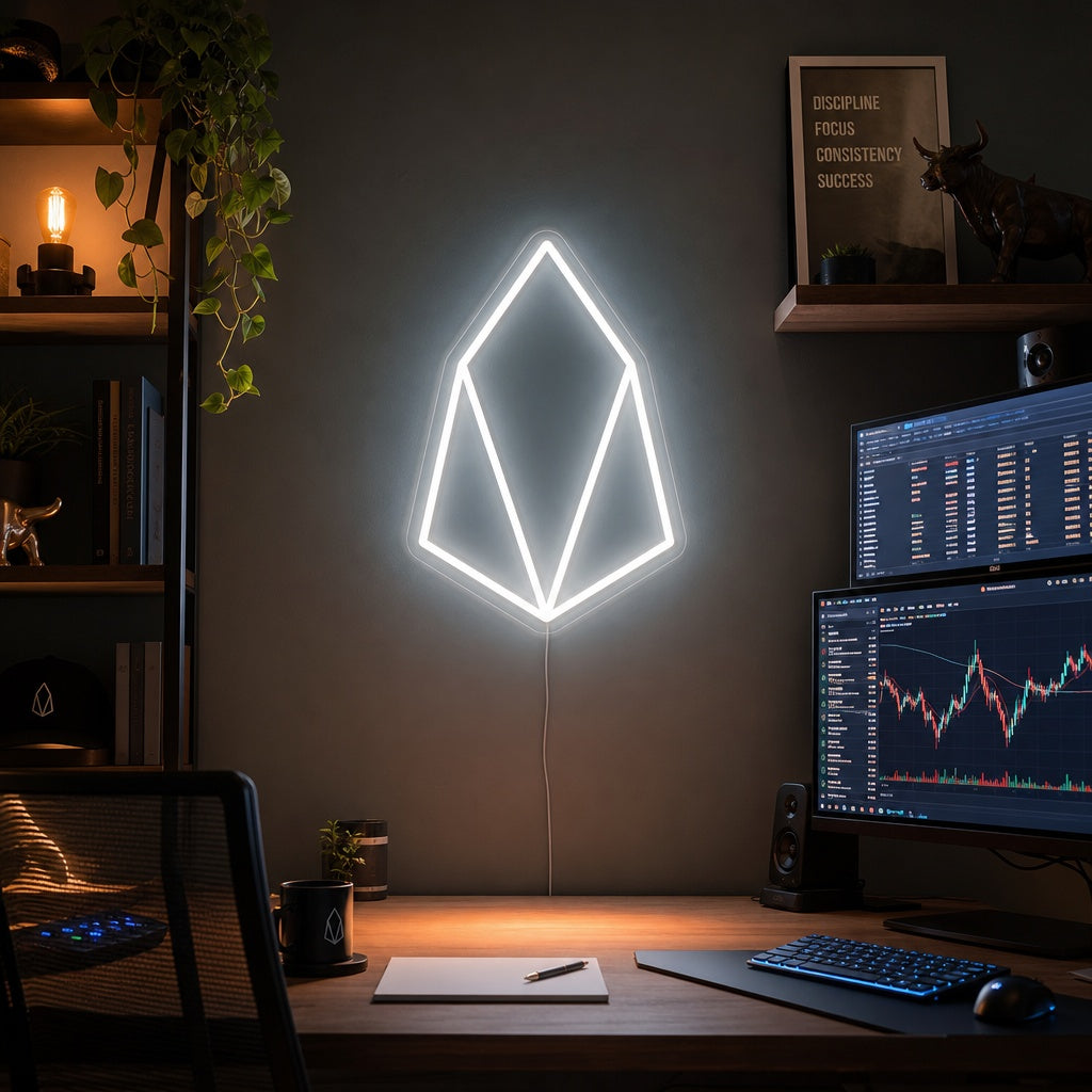 "Moneta EOS" Insegna al neon