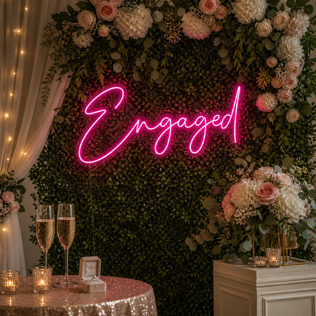 "Engaged" Insegna al neon