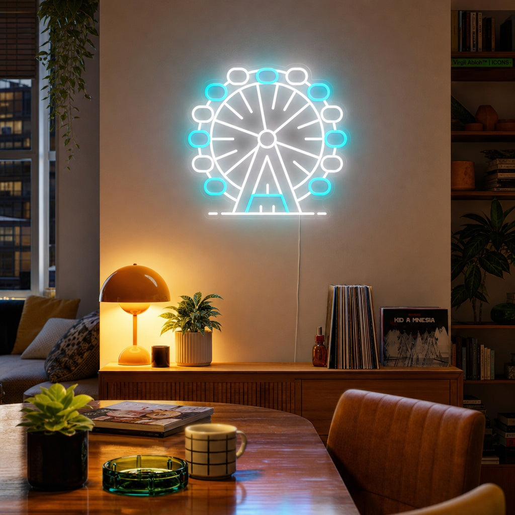 "Ruota Panoramica London Eye" Insegna al neon