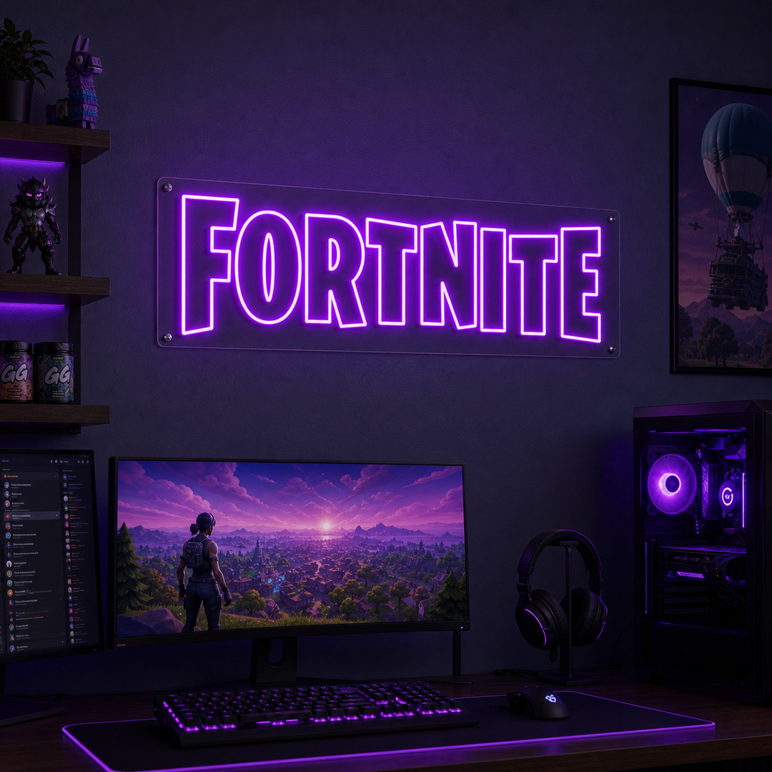 "Fortnite, Decorazioni Per Giocatori" Insegna al neon