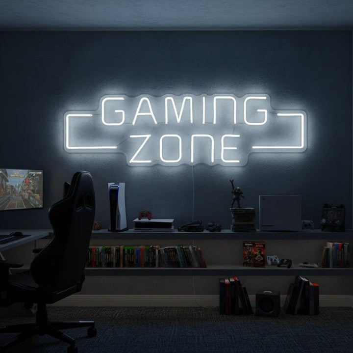 "Game Zone, Game Wall Art" Insegna al neon