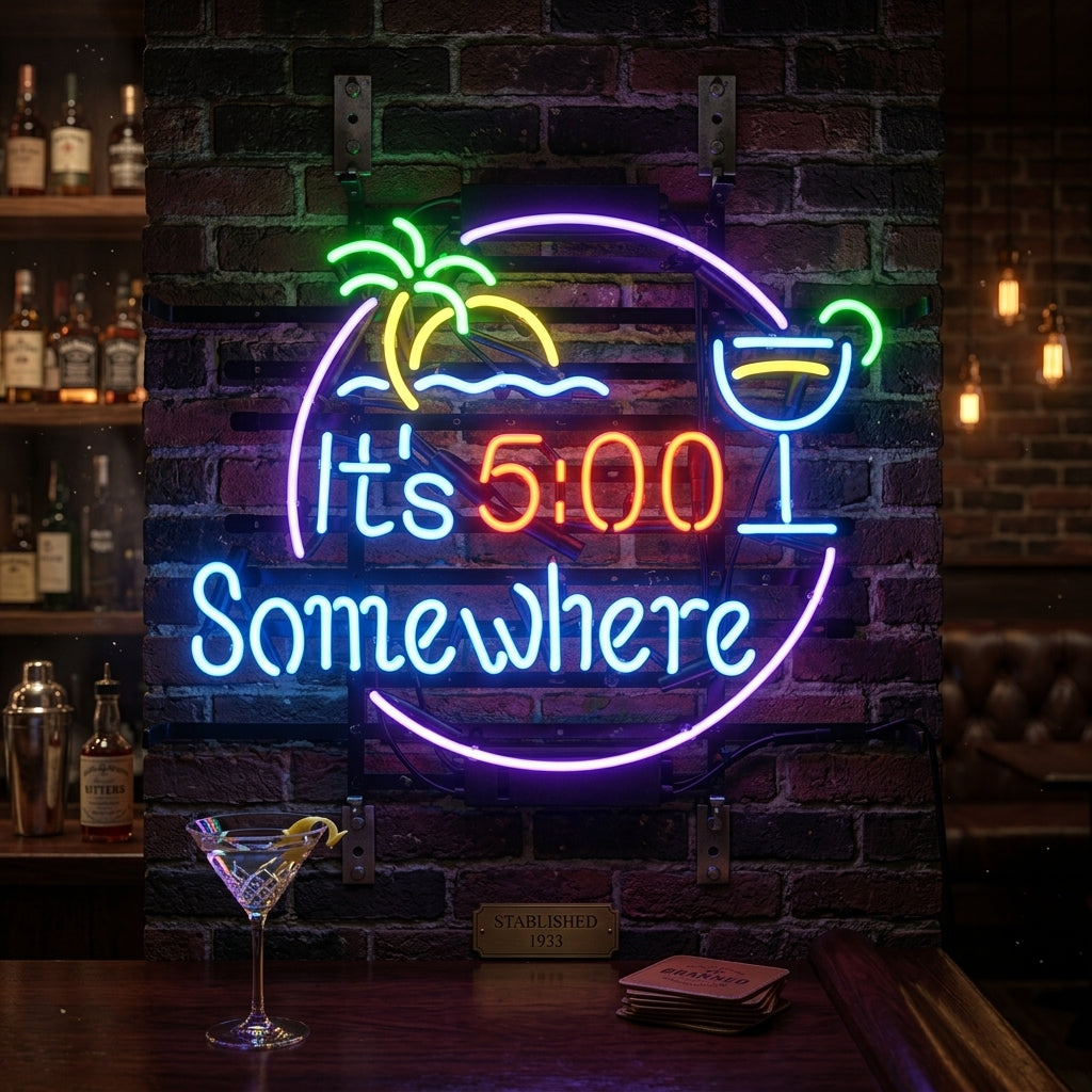 "Its 500 Somewhere" Insegna al neon