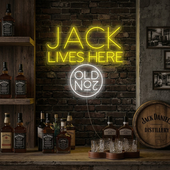 "Jack Lives Here No.7" Insegna al neon