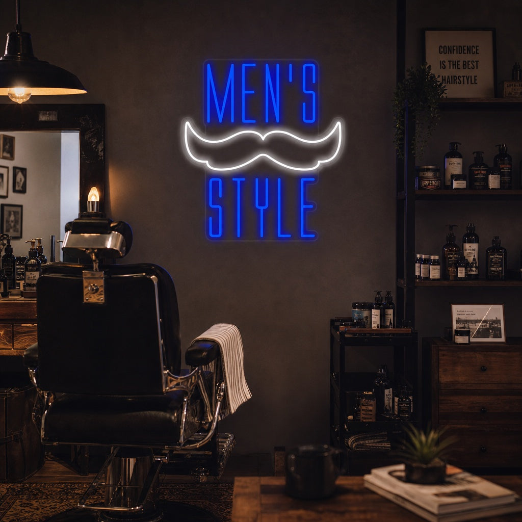 "Mens Style" Insegna al neon