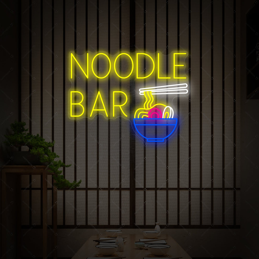 Noodle Bar Insegna al neon, Decorazione del ristorante giapponese