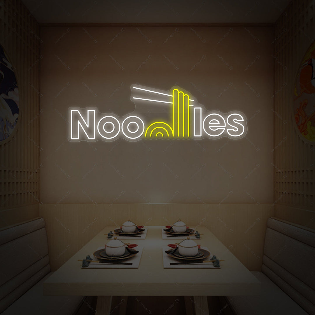 Noodles Insegna al neon, Decorazione ristorante giapponese