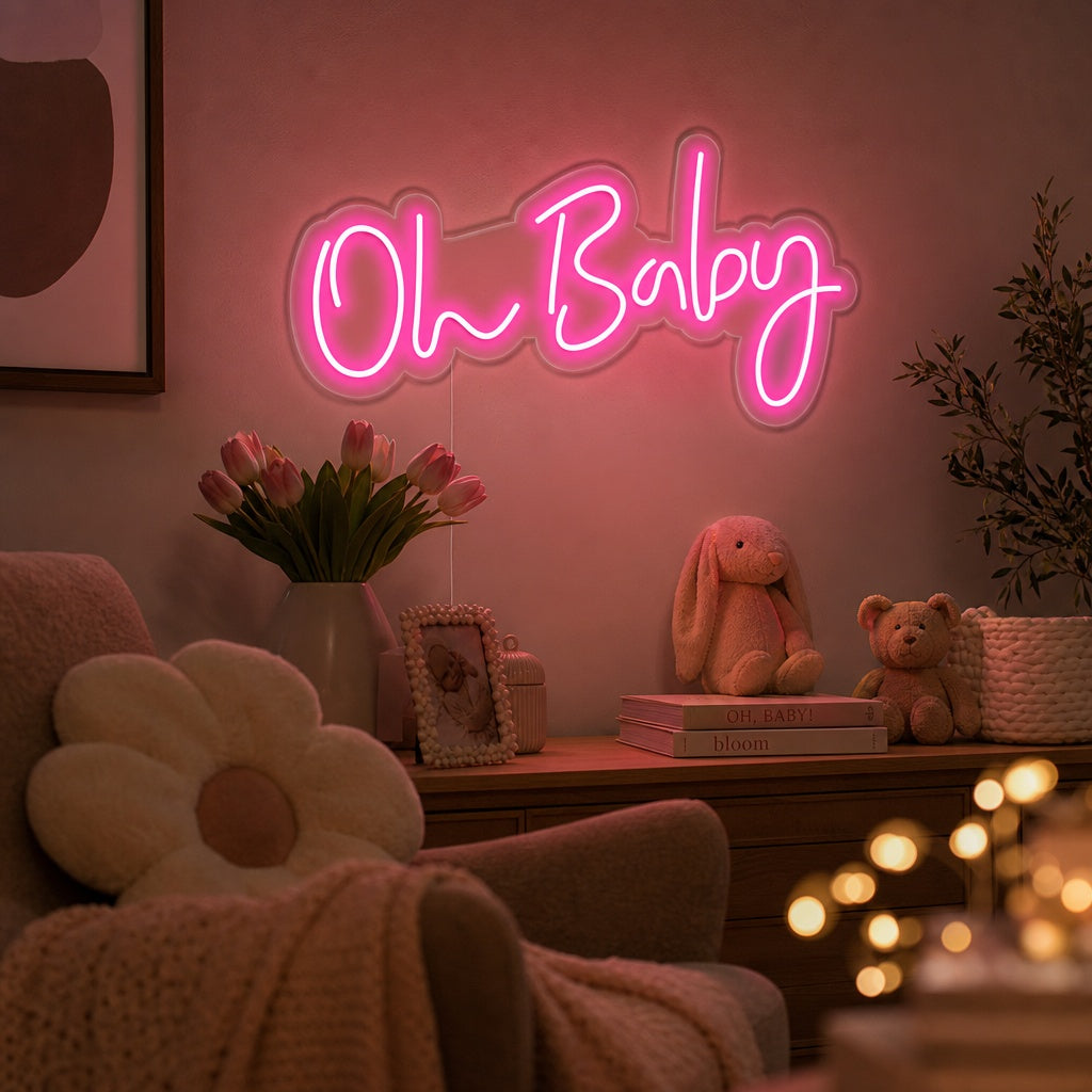 "Oh Baby" Insegna al neon
