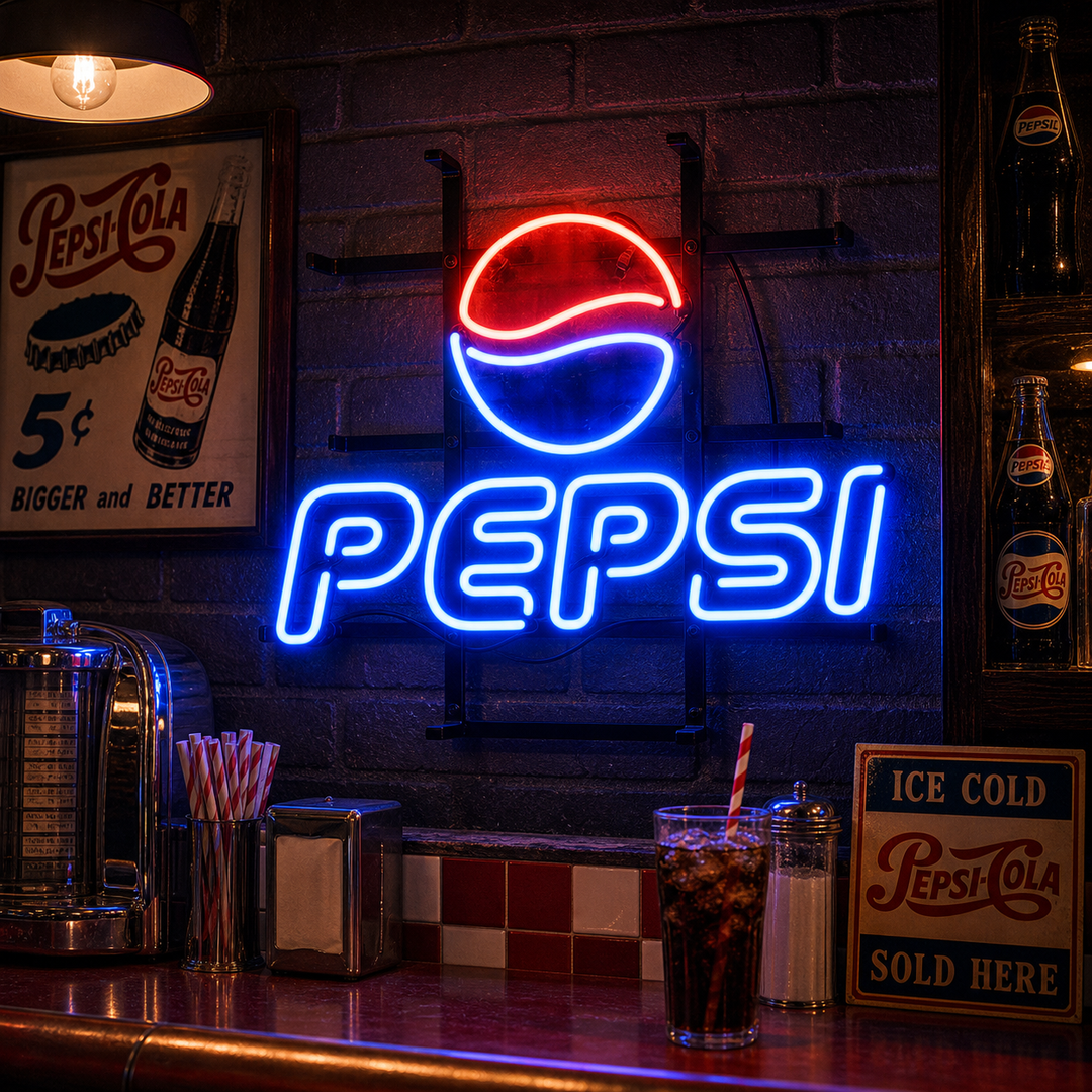 "Pepsi Soda" Insegna al neon