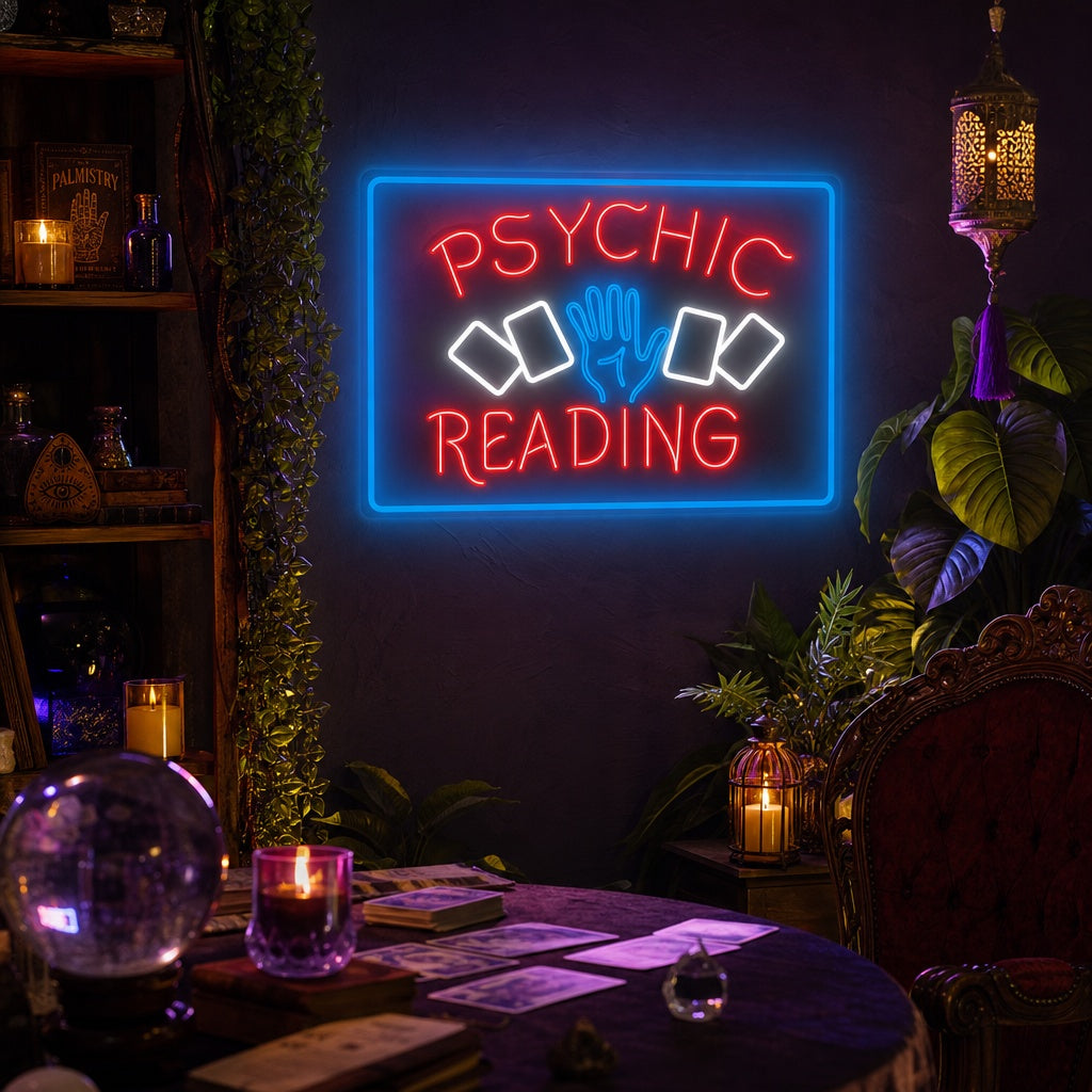 "Psychic Readings" Insegna al neon