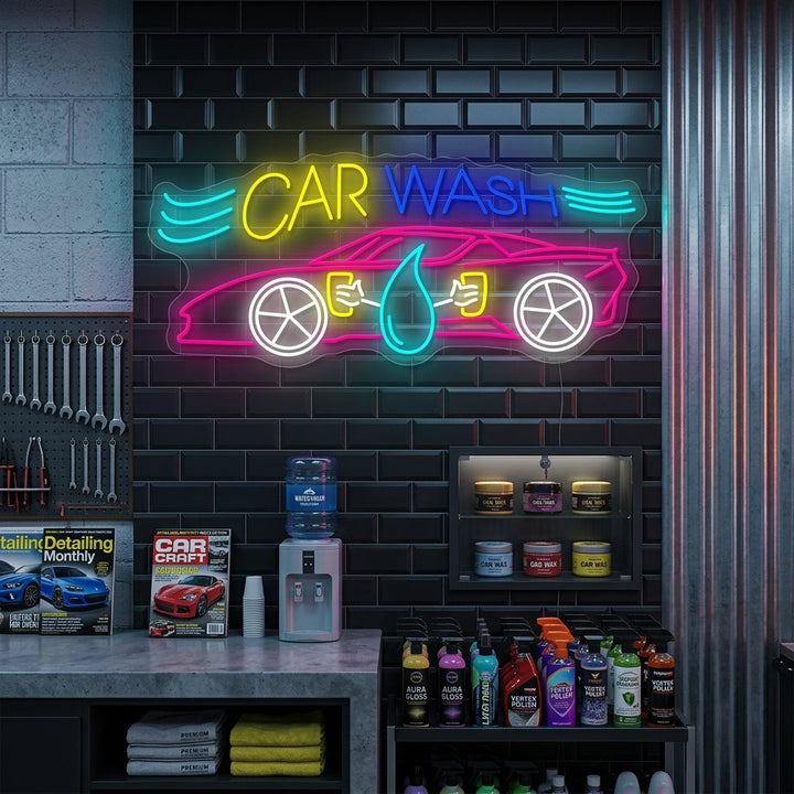 "Car Wash" Insegna al neon