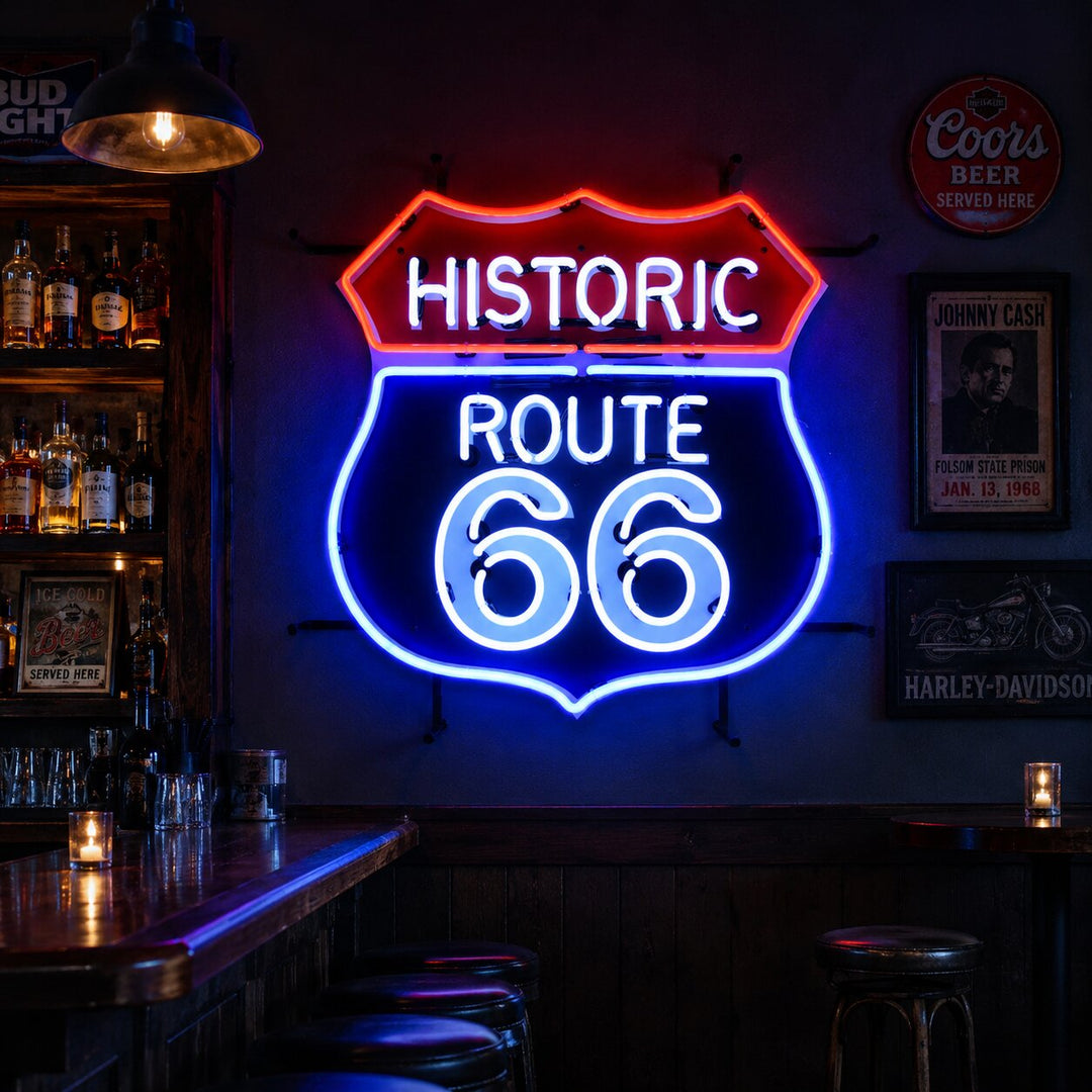 "Route 66" Insegna al neon