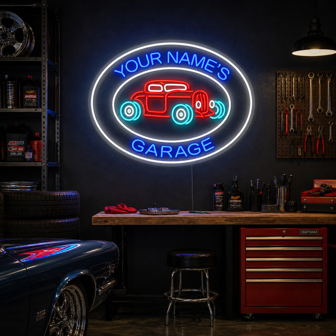 "Scotts Garage" Insegna al neon