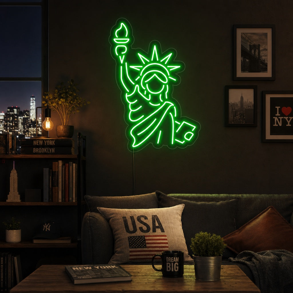 "Statua Della Libertà" Insegna al neon
